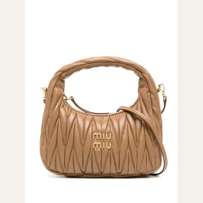 Miu Miu tan leather handbag