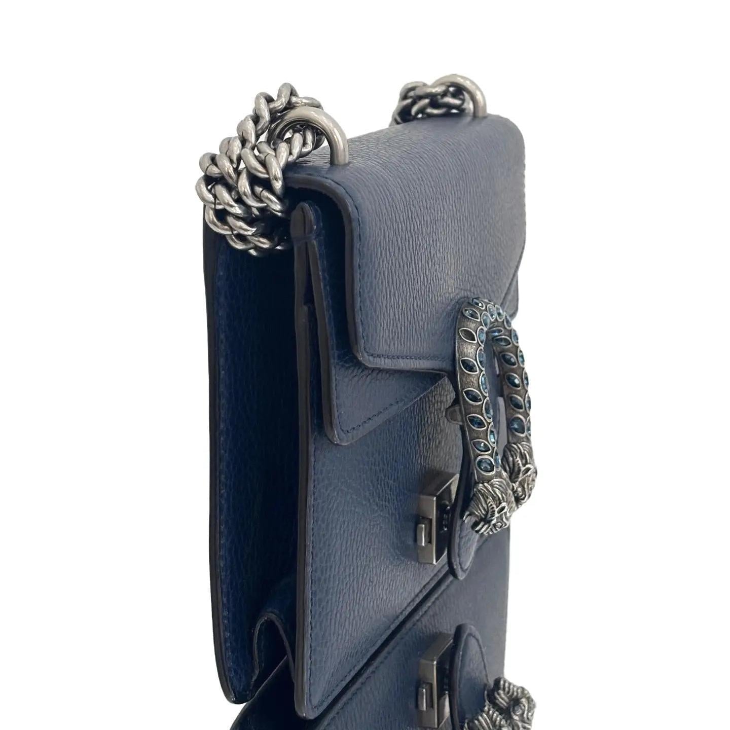 Gucci Dionysus handbag Blue in Leather