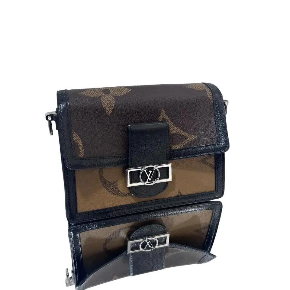 Louis Vuitton Dauphine Crossbody MM Black Leather