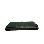 Saint Laurent Green Mixed Quilted Envelope Flap Wristlet Clutch