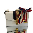 Gucci Sylvie Web Sylvie Small Neutrals Shoulder Bags