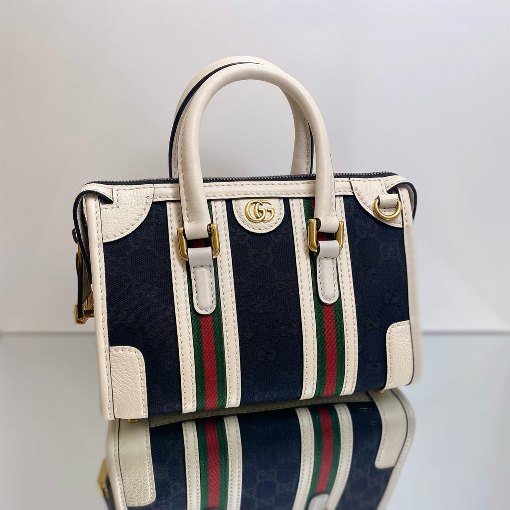 Gucci Ophidia GG Small Top Handle Boston Bag