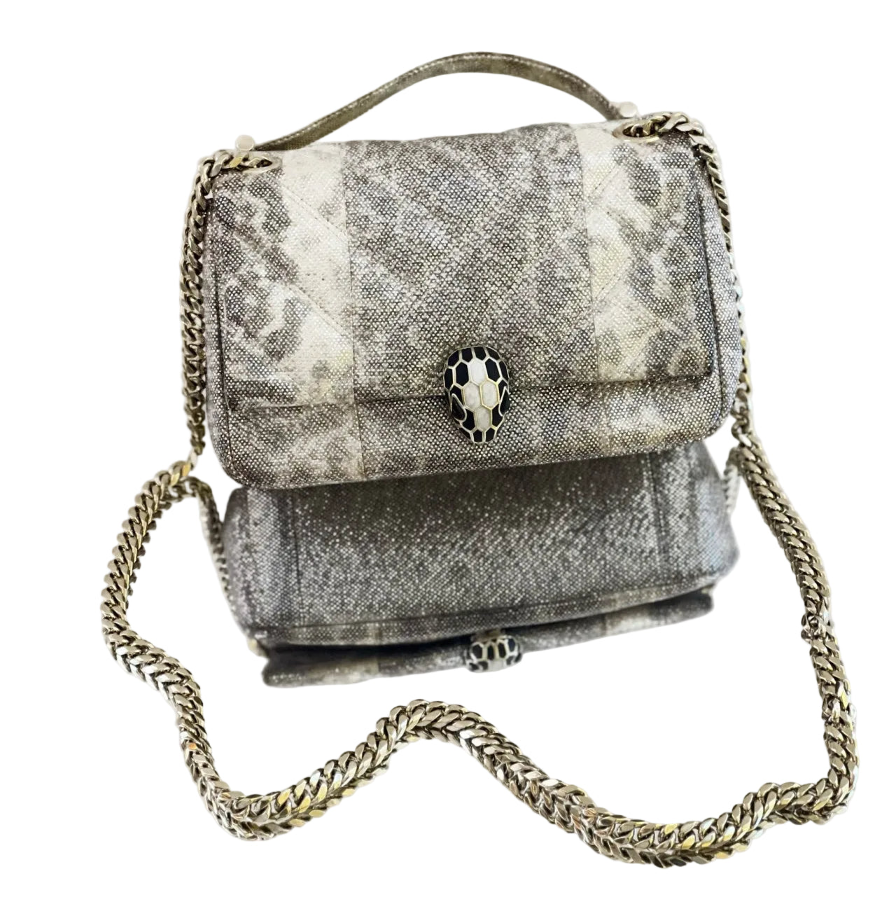 Bvlgari Metallic Serpenti Forever Chain Shoulder Bag