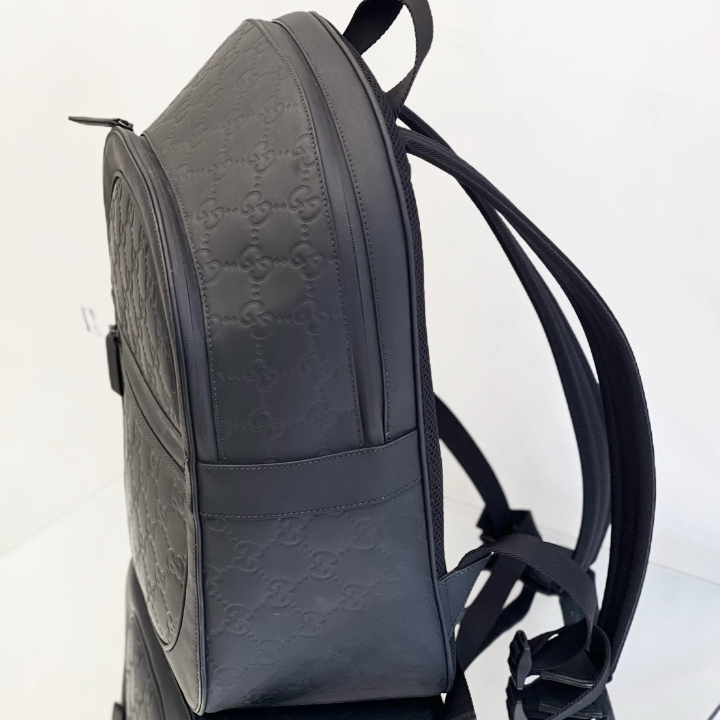 Gucci Signature GG Monogram Leather Backpack