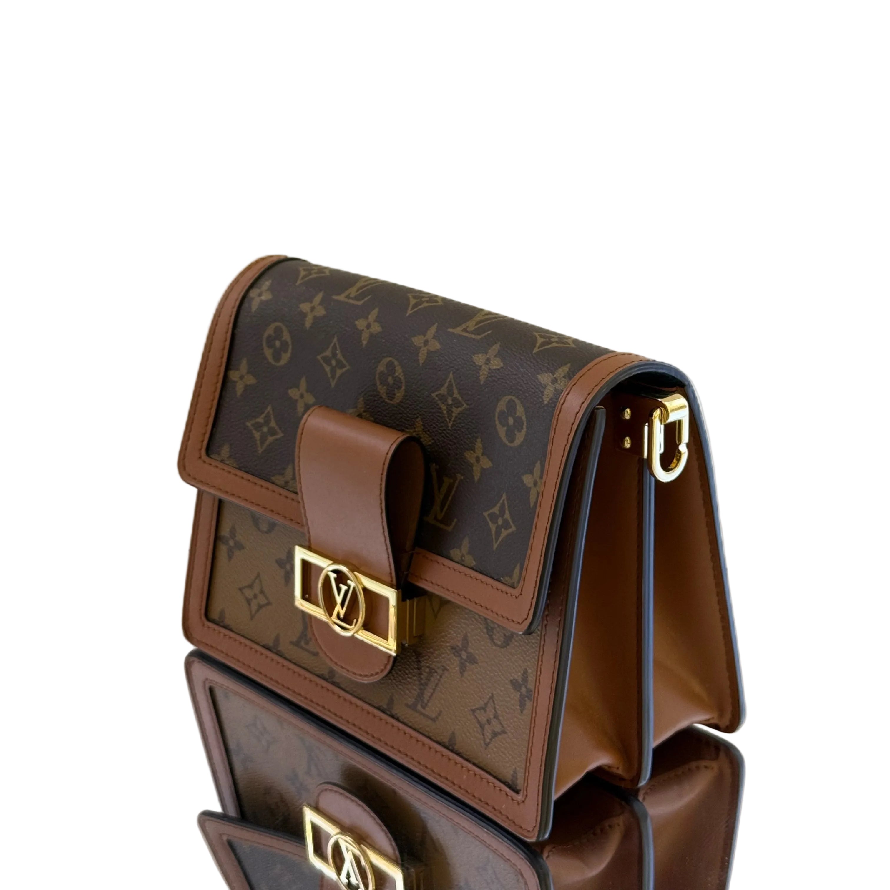 Louis Vuitton Dauphine MM - Monogram & Monogram Reverse Canvas - Gold Hardware
