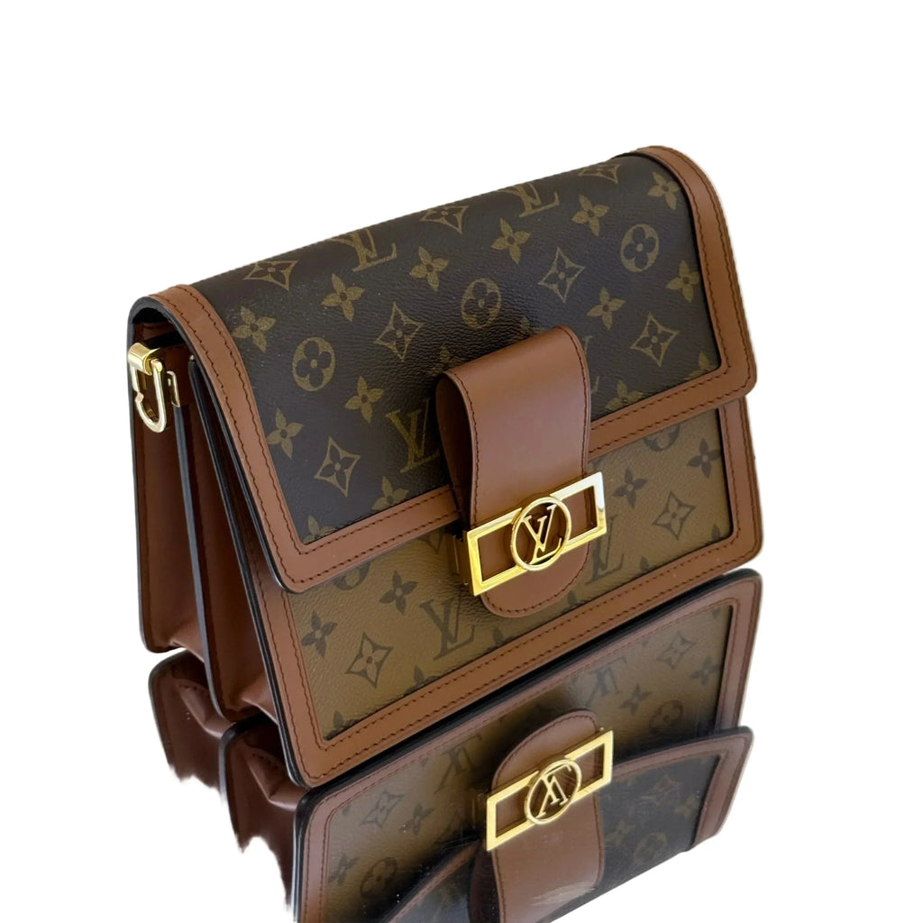 Louis Vuitton Dauphine MM - Monogram & Monogram Reverse Canvas - Gold Hardware