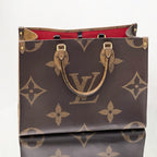 Louis Vuitton OnTheGo MM – Monogram Giant Canvas Tote with Red Interior