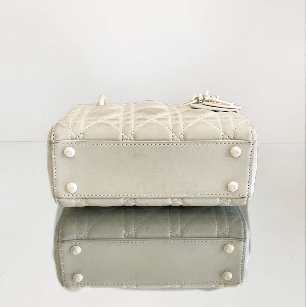 Lady Dior Small My ABCDior Bag Stone Grey Ultra-Matte Calfskin