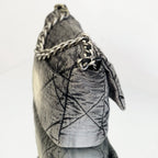 Chanel 19 Flap Bag Large Grey Acid Wash Denim