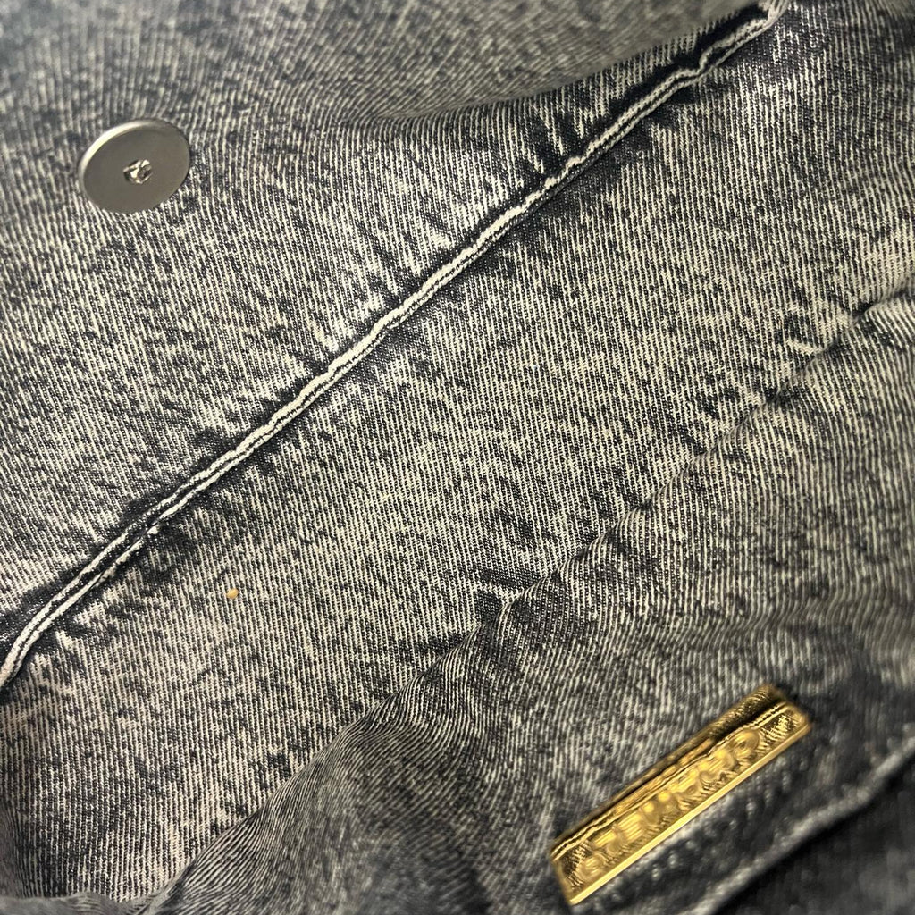 Chanel 19 Flap Bag Large Grey Acid Wash Denim