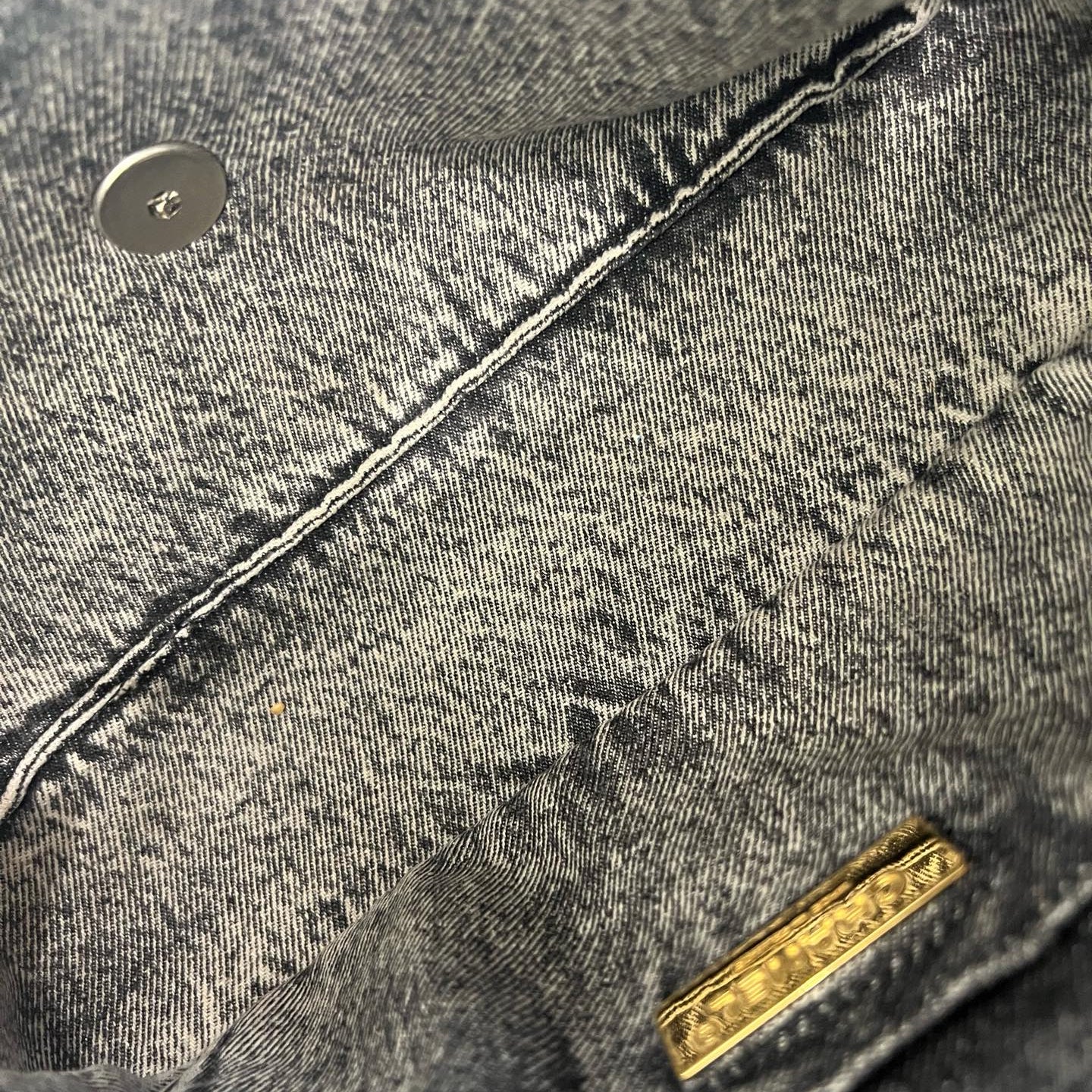 Chanel 19 Flap Bag Large Grey Acid Wash Denim