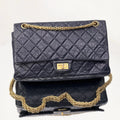 Chanel Reissue 2.55 Classic Flap Bag in Aged Midnight Blue Calfskin and Gold-Tone Hardware