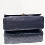 Chanel Reissue 2.55 Classic Flap Bag in Aged Midnight Blue Calfskin and Gold-Tone Hardware