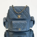 Chanel Caviar Quilted Duma Backpack – Blue