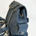 Chanel Caviar Quilted Duma Backpack – Blue