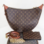 Louis Vuitton Loop Hobo in Monogram Canvas and Monogram Reverse