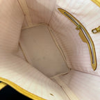 Louis Vuitton Neverfull Tote MM White Canvas Damier Azur