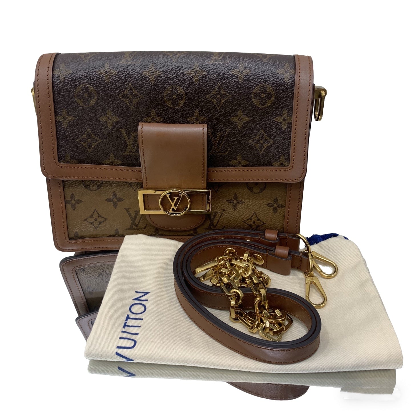 Louis Vuitton Reverse Monogram Dauphine MM Shoulder Bag