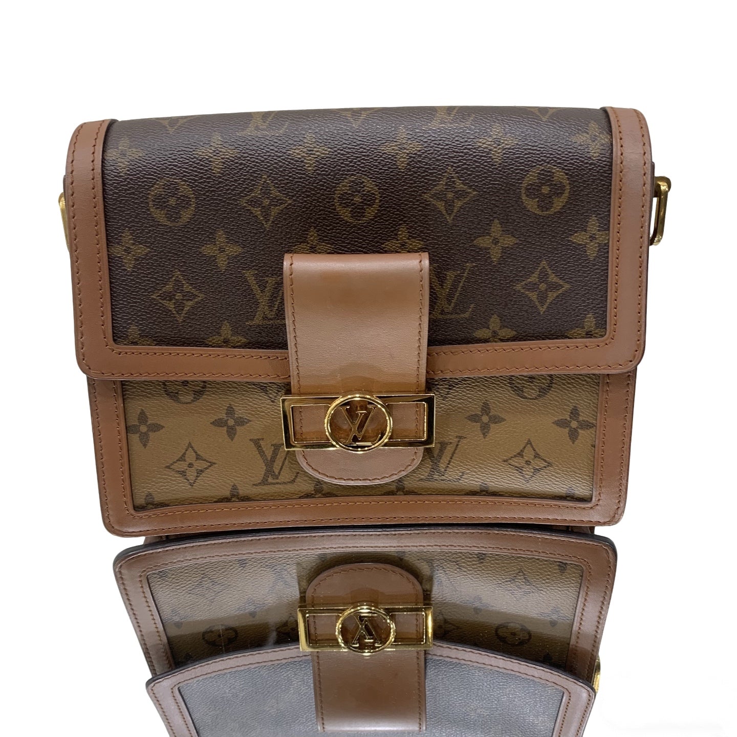 Louis Vuitton Reverse Monogram Dauphine MM Shoulder Bag