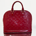 Louis Vuitton Alma PM in Pomme D'Amour Monogram Vernis Leather with Gold-Tone Hardware