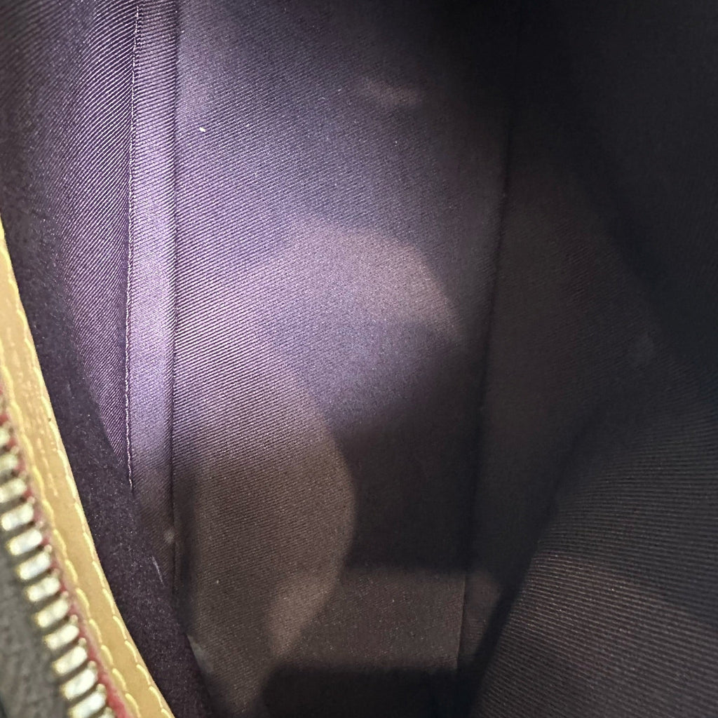 Louis Vuitton Boulogne in Monogram Canvas with Black/Tan Leather Trim and Gold-Tone Chain