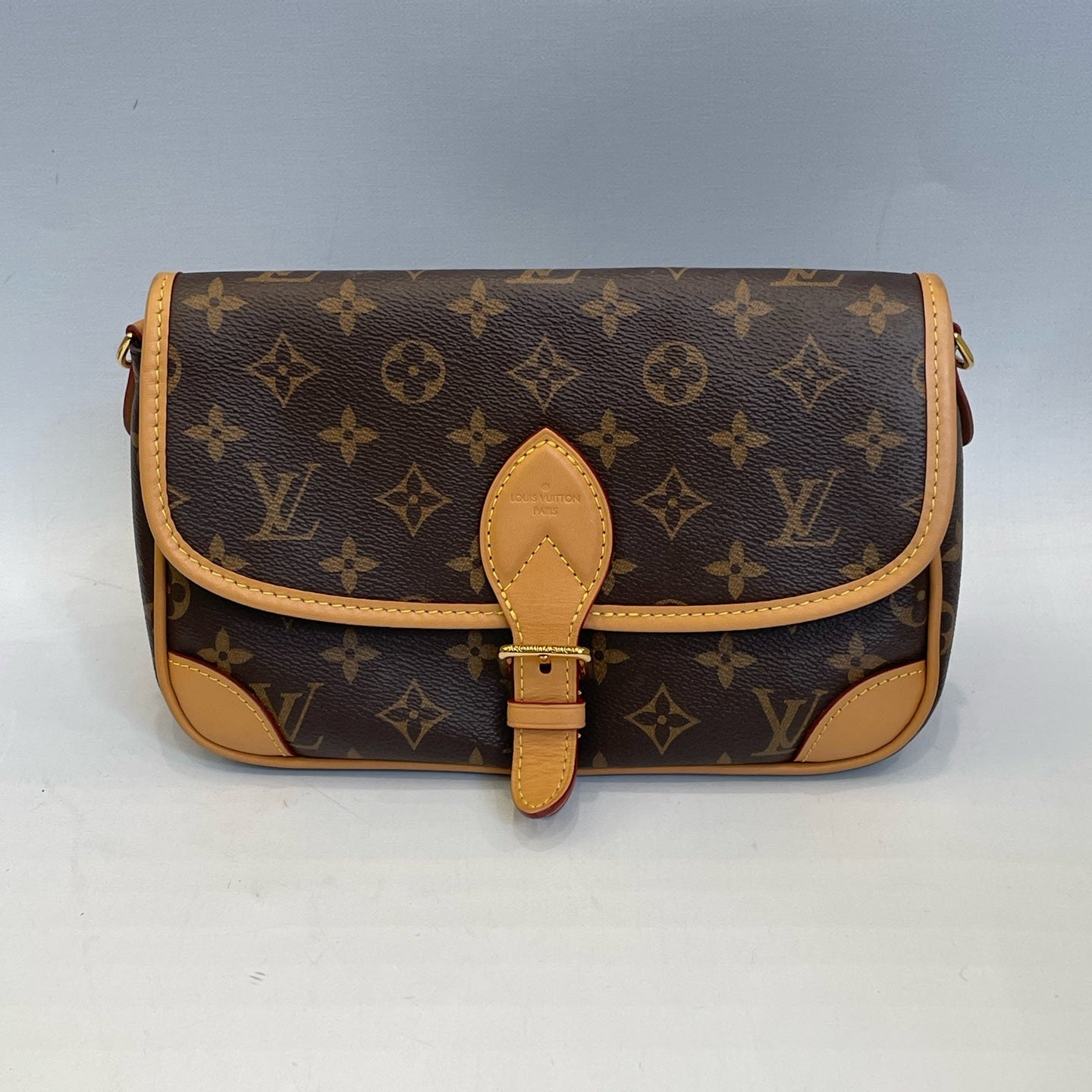 Louis Vuitton Diane in Monogram Canvas with Natural Vachetta Trim and Two Straps