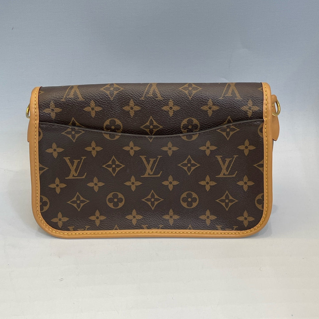Louis Vuitton Diane in Monogram Canvas with Natural Vachetta Trim and Two Straps
