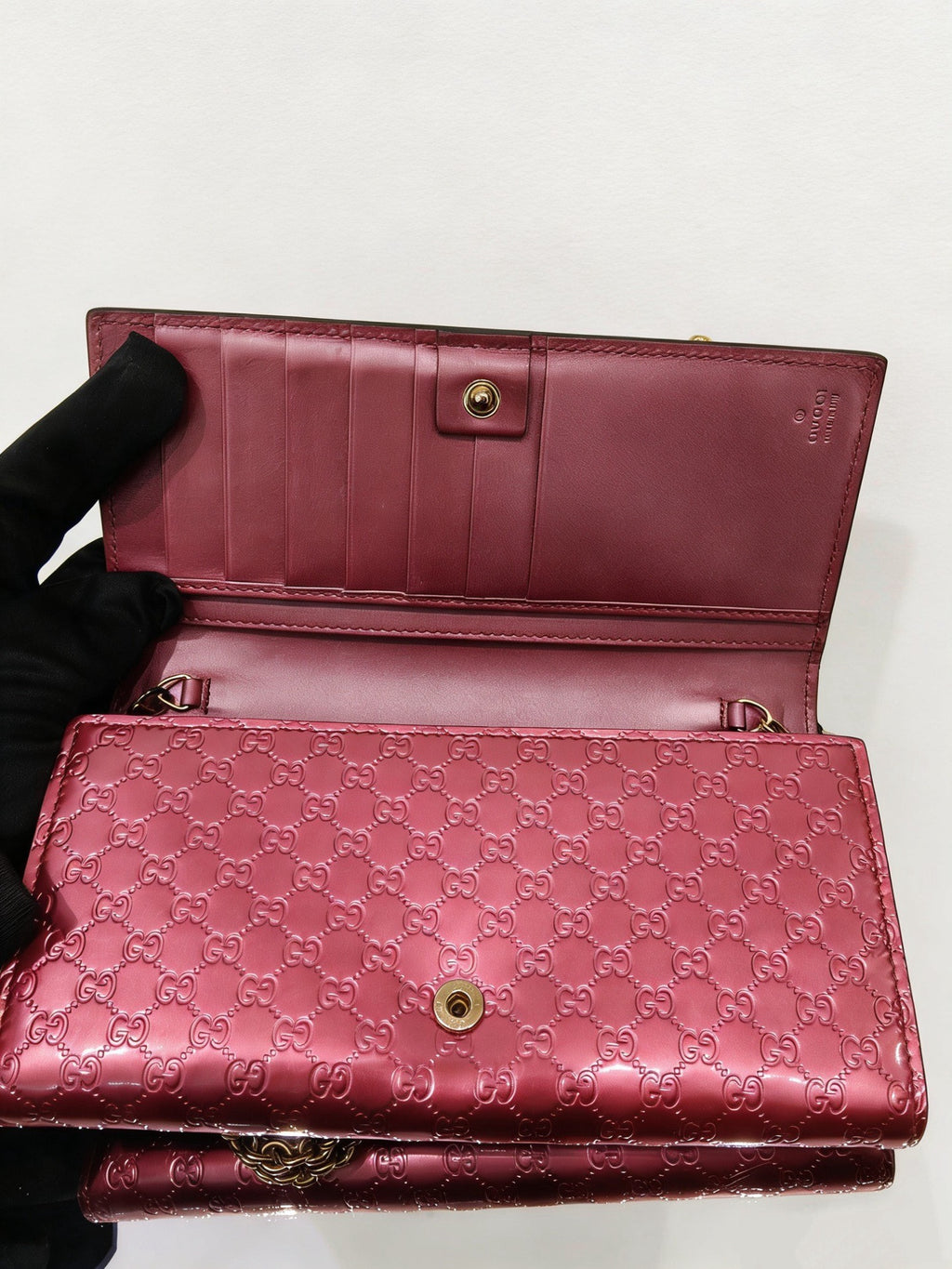 Gucci Red 19 cm long × 3.5 cm wide × 10.5 cm high