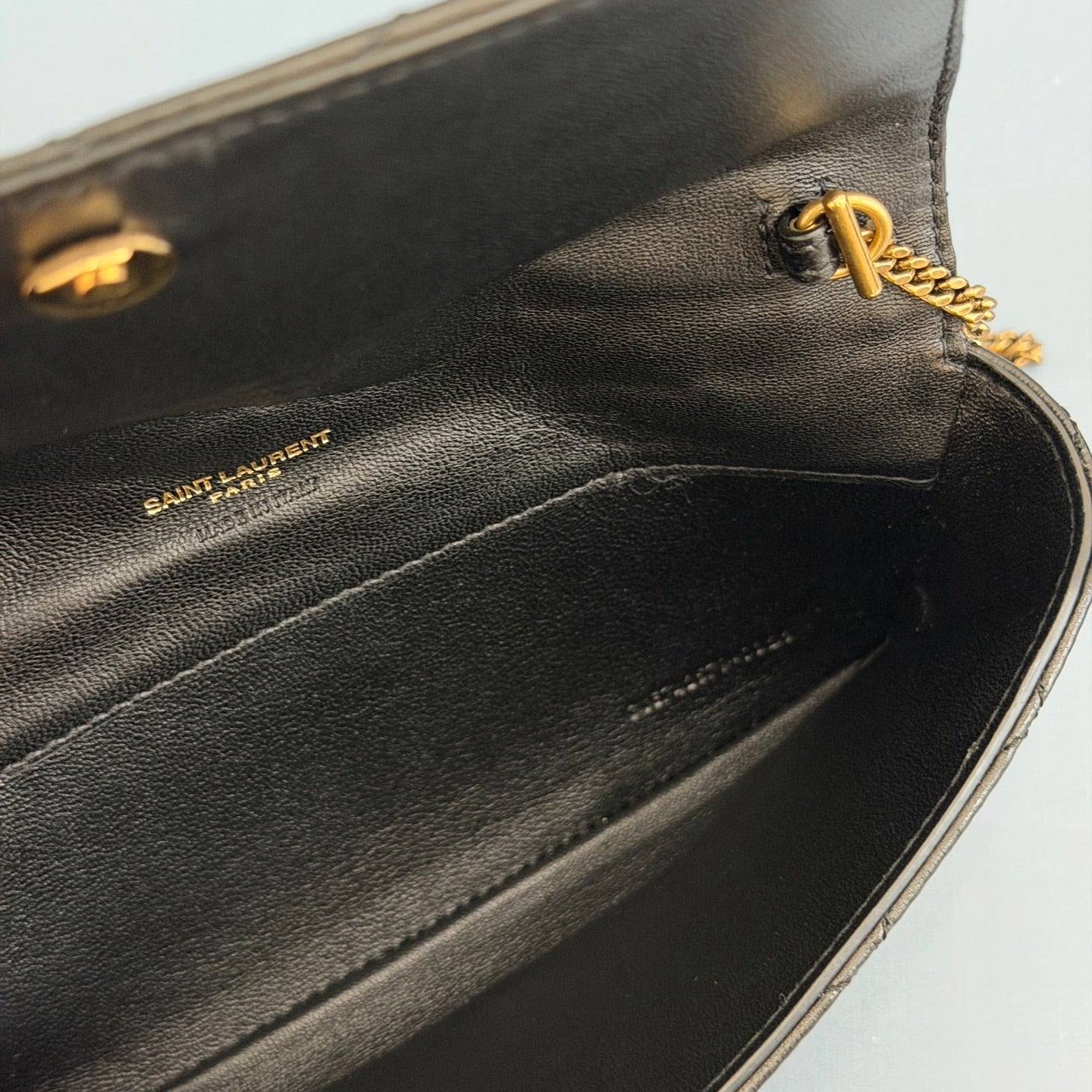 Saint Laurent Sade Pouch in Quilted Lambskin Leather