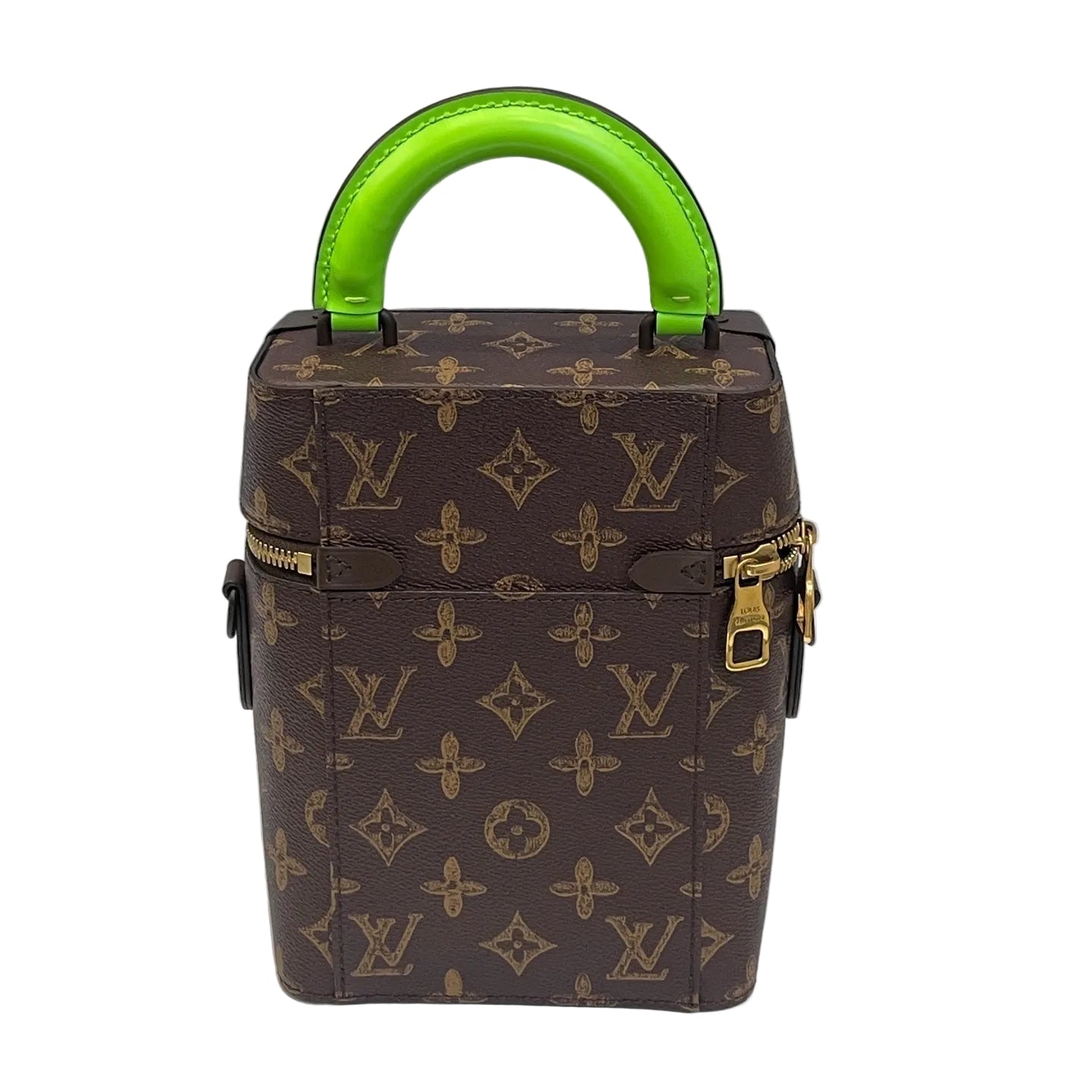Louis Vuitton Soft Trunk Backpack Monogram - Virgil Abloh FW21 - Neon Green Handle