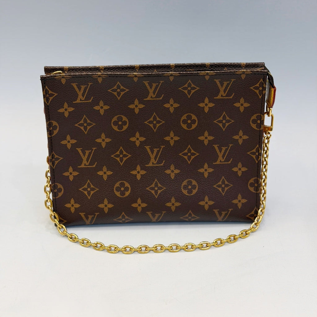 Louis Vuitton Toiletry Pouch On Chain – Iconic Monogram Canvas with Gold-Tone Hardware