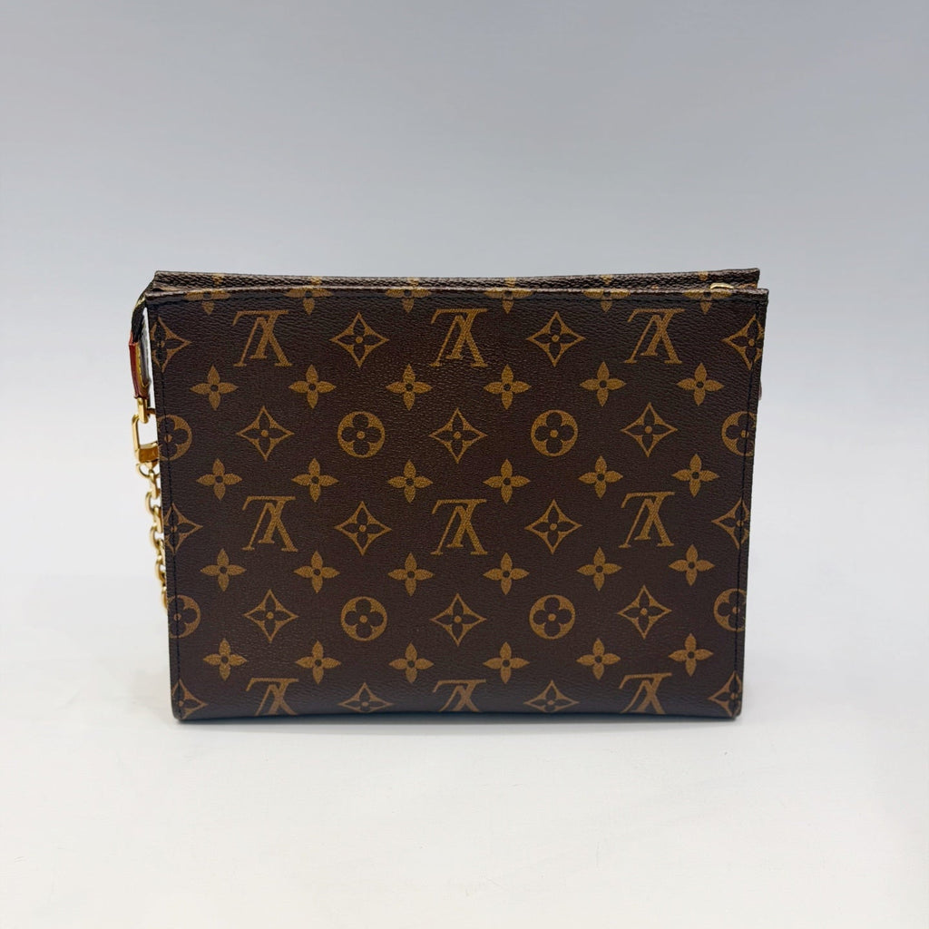 Louis Vuitton Toiletry Pouch On Chain – Iconic Monogram Canvas with Gold-Tone Hardware