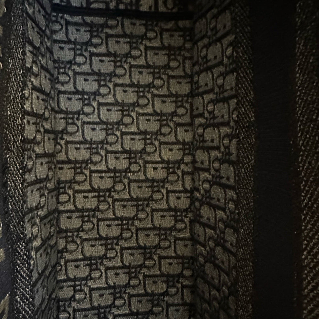 Christian Dior Large Book Tote in Blue Dior Oblique Embroidery, M1286ZRIW_M928