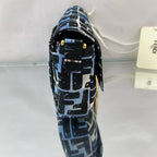 Fendi x Joshua Vides California Sky Baguette – Blue & White Sketch Print Silk/Canvas