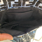 Fendi x Joshua Vides California Sky Baguette – Blue & White Sketch Print Silk/Canvas