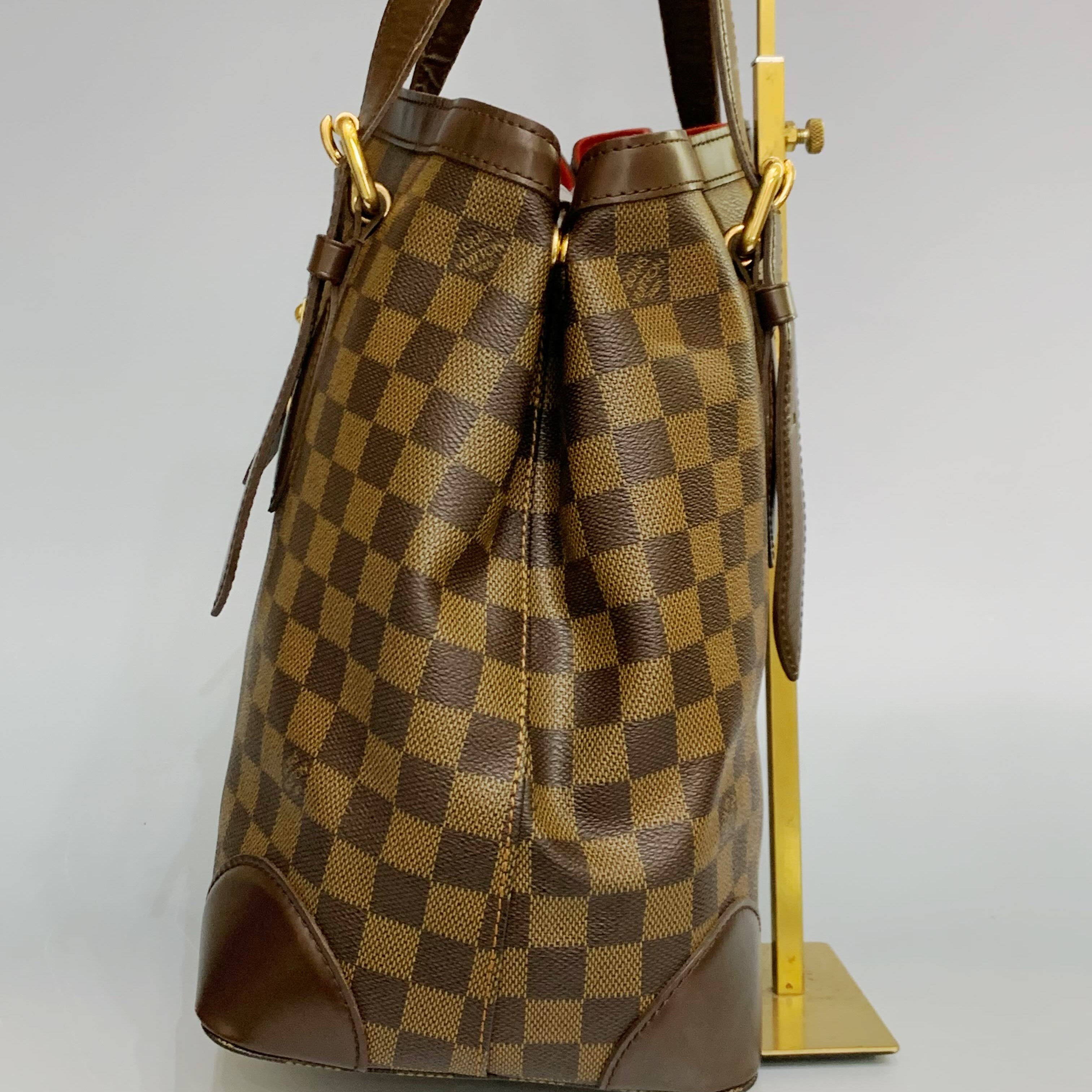 Louis Vuitton Hampstead PM – Damier Ebene Canvas with Gold-Tone Inventeur Plaque