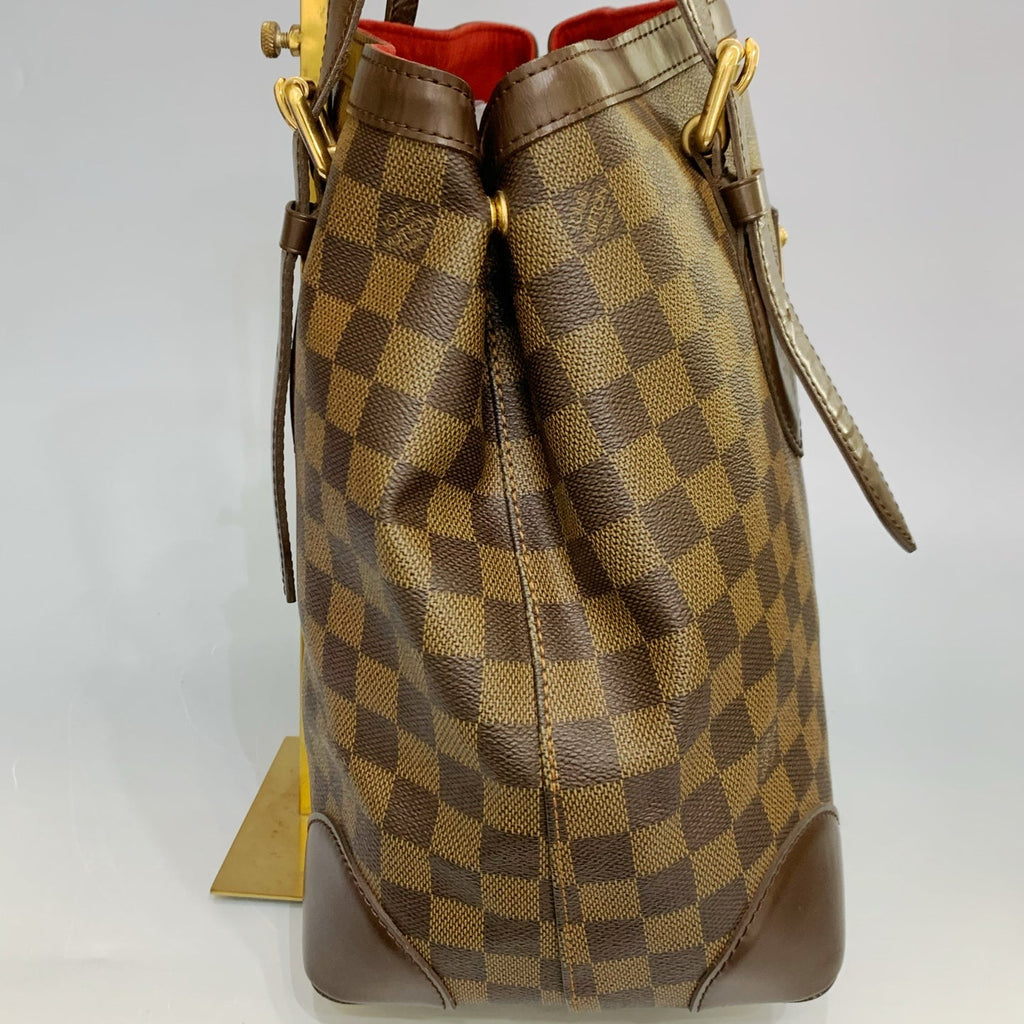 Louis Vuitton Hampstead PM – Damier Ebene Canvas with Gold-Tone Inventeur Plaque