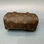 Louis Vuitton Nano Speedy – Monogram Canvas with Natural Vachetta Leather