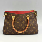 Louis Vuitton Pallas BB – Monogram Canvas with Cerise (Cherry) Leather Trim