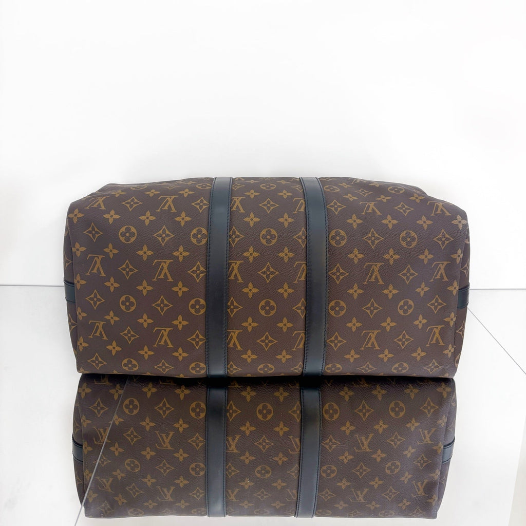 Louis Vuitton Keepall Bandoulière 45 – Monogram Canvas with Black Leather Trim