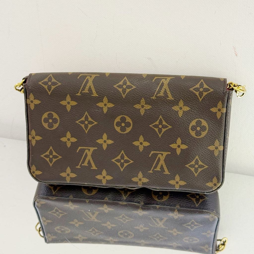 Louis Vuitton Félicie Pochette – Monogram Canvas with Fuchsia Interior & Removable Inserts