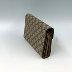 Gucci Dionysus GG Supreme Wallet on Chain – Beige Canvas with Antique Silver-Tone Tiger Head Closure