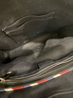 Gucci Night Courrier GG Supreme Messenger Bag – Black/Grey Canvas with Multi-Patch Embroidery