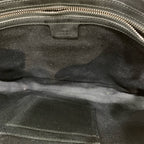 Gucci GG Supreme Messenger Bag – Black/Grey Coated Canvas with Blue and Red Web Stripe