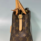 Louis Vuitton Montaigne BB – Monogram Canvas Top Handle Bag with Vachetta Leather Trim and Crossbody Strap