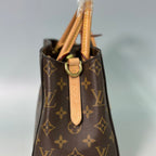 Louis Vuitton Montaigne BB – Monogram Canvas Top Handle Bag with Vachetta Leather Trim and Crossbody Strap