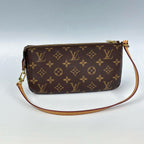 Louis Vuitton Pochette Accessoires – Iconic Monogram Canvas with Natural Vachetta Leather Strap