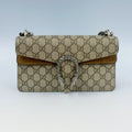 Gucci Dionysus Small Shoulder Bag – GG Supreme Canvas and Crystal Tiger Head Closure