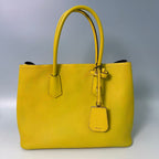 Prada Saffiano Cuir Medium Double Tote Bag