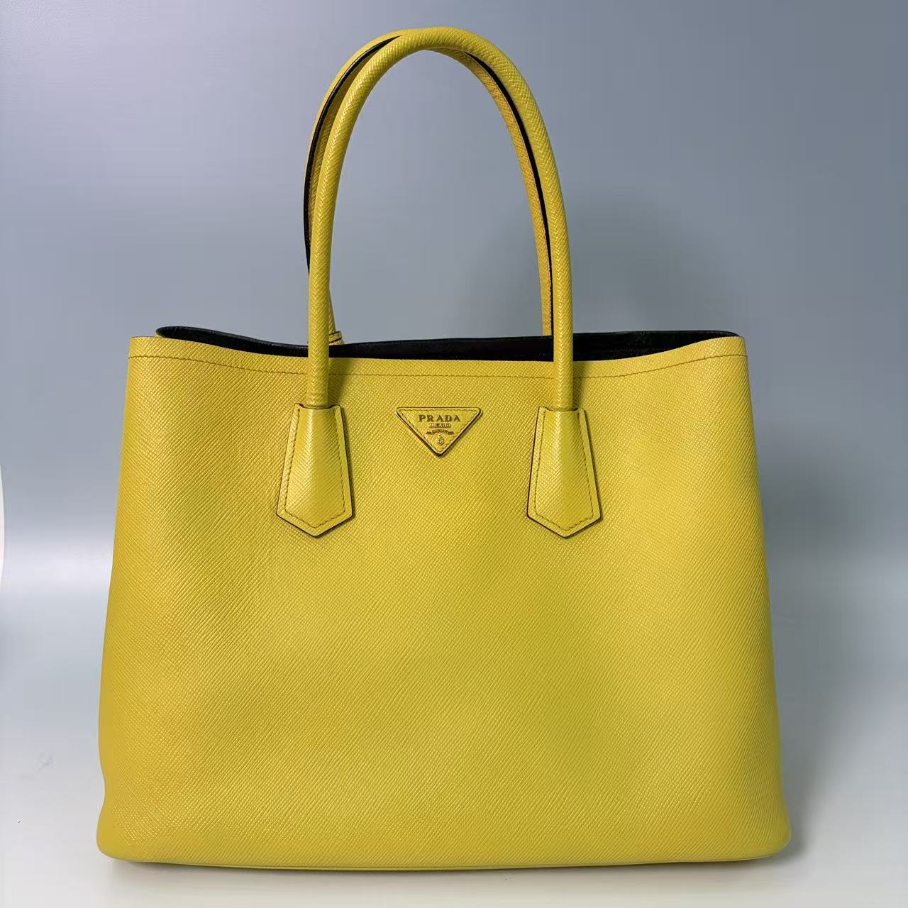 Prada Saffiano Cuir Medium Double Tote Bag